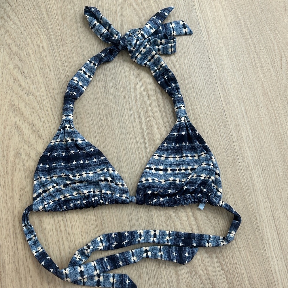 Eberjey Santorini Bikini Top in Thunder Bue
